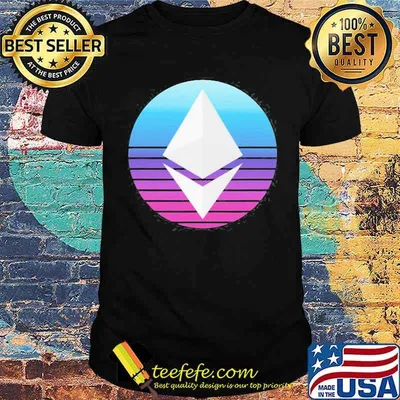 Ethereum Eth Logo Crypto Modern Blue Trader Cryptocurrency Shirt