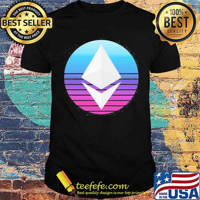 Ethereum Eth Logo Crypto Modern Blue Trader Cryptocurrency Shirt