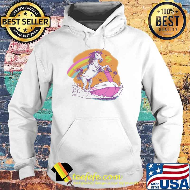 Fabulous summer unicorn water scooter ocean beach surf s Hoodie Fabulous summer unicorn water scooter ocean beach surf s Hoodie