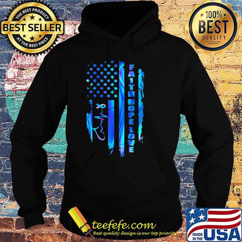 Faith Hope Love American Flag Hologram Shirt Hoodie Faith Hope Love American Flag Hologram Shirt Hoodie