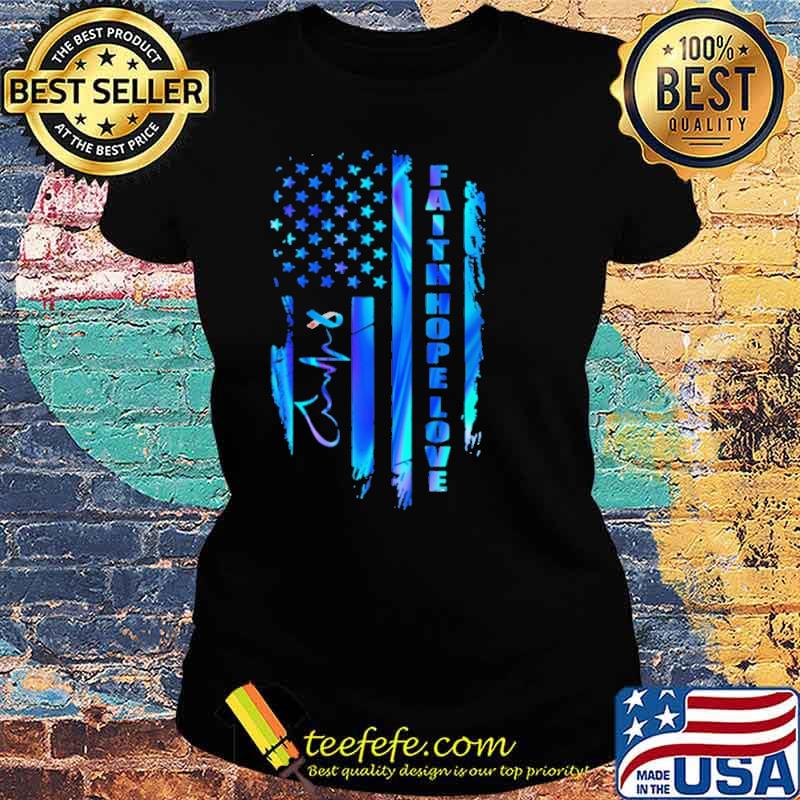 Faith Hope Love American Flag Hologram Shirt Ladies tee Faith Hope Love American Flag Hologram Shirt Ladies tee