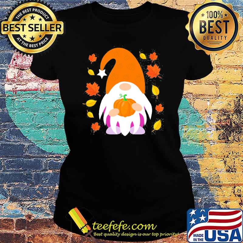 Fall Gnome Autumn Leaves Thanksgiving Shirt Ladies tee Fall Gnome Autumn Leaves Thanksgiving Shirt Ladies tee
