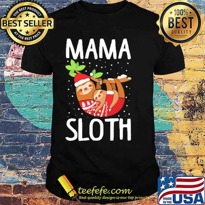 Family Matching Sloth Christmas Shirt