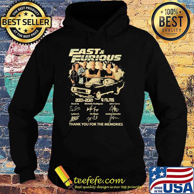 Fast and Furious 2001-2021 9 films thank you for the memories s Hoodie Fast and Furious 2001-2021 9 films thank you for the memories s Hoodie