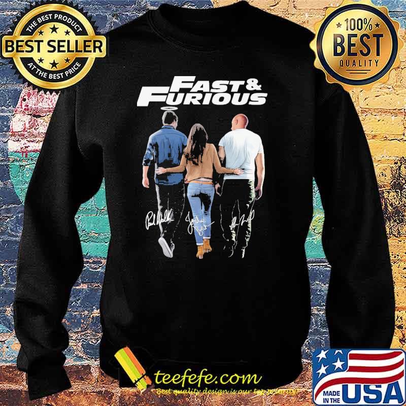 Fast and furious Vin Diesel and Jordana Brewster and Paul Walker signatures s Sweater Fast and furious Vin Diesel and Jordana Brewster and Paul Walker signatures s Sweater