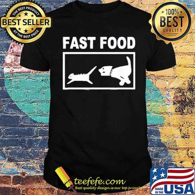Fast food cat shirt