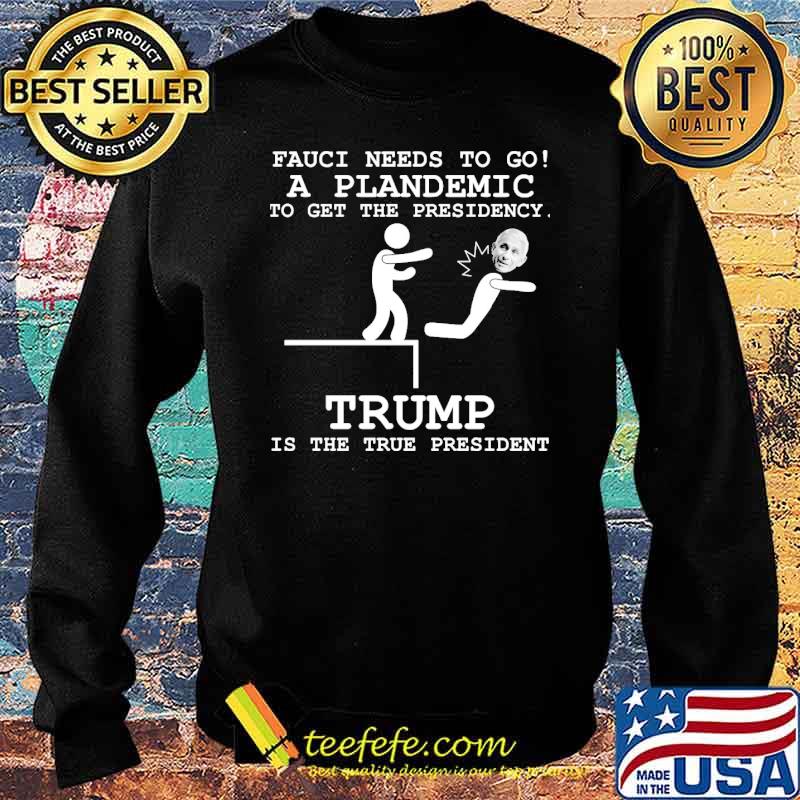Fauci needs to go a plandemic to get the presidency trump is the true president s Sweater Fauci needs to go a plandemic to get the presidency trump is the true president s Sweater