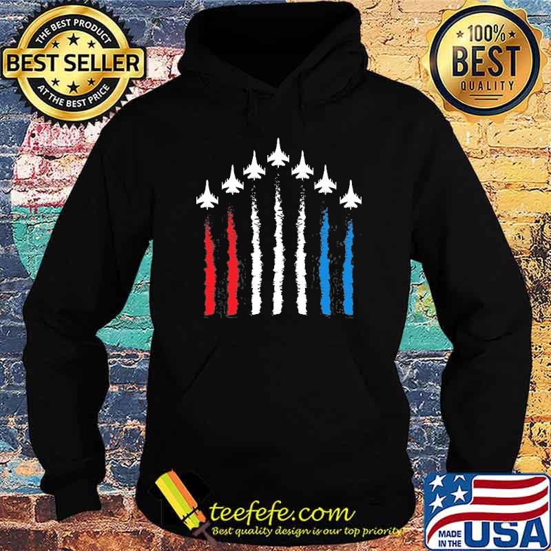 Fighter Jets Red White Blue 4Th July American Flag Shirt Hoodie Fighter Jets Red White Blue 4Th July American Flag Shirt Hoodie