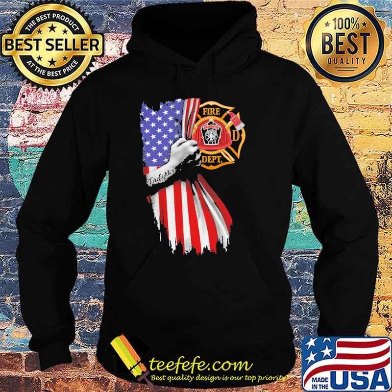 Firefighter logo american flag s Hoodie Firefighter logo american flag s Hoodie
