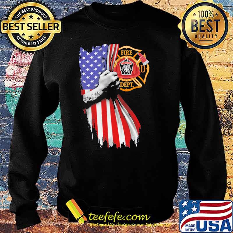 Firefighter logo american flag s Sweater Firefighter logo american flag s Sweater