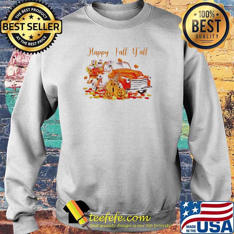 Flamingo Halloween happy fall y’all s Sweater Flamingo Halloween happy fall y’all s Sweater