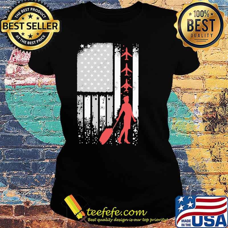 Flight attendant Flag Shirt Ladies tee Flight attendant Flag Shirt Ladies tee