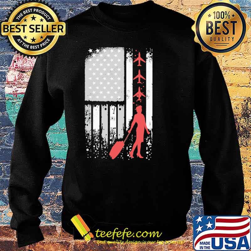 Flight attendant Flag Shirt Sweater Flight attendant Flag Shirt Sweater