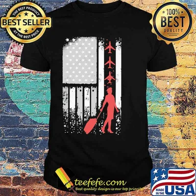 Flight attendant Flag Shirt