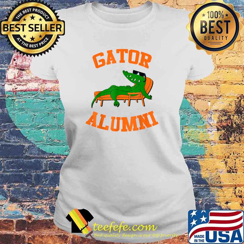 Florida Alumni Gator Alumni Crocodile Relaxing T-Shirt Laides tee Florida Alumni Gator Alumni Crocodile Relaxing T-Shirt Laides tee