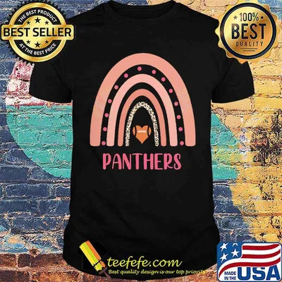 Football Rainbow Mascot Heart Love Leopard Shirt