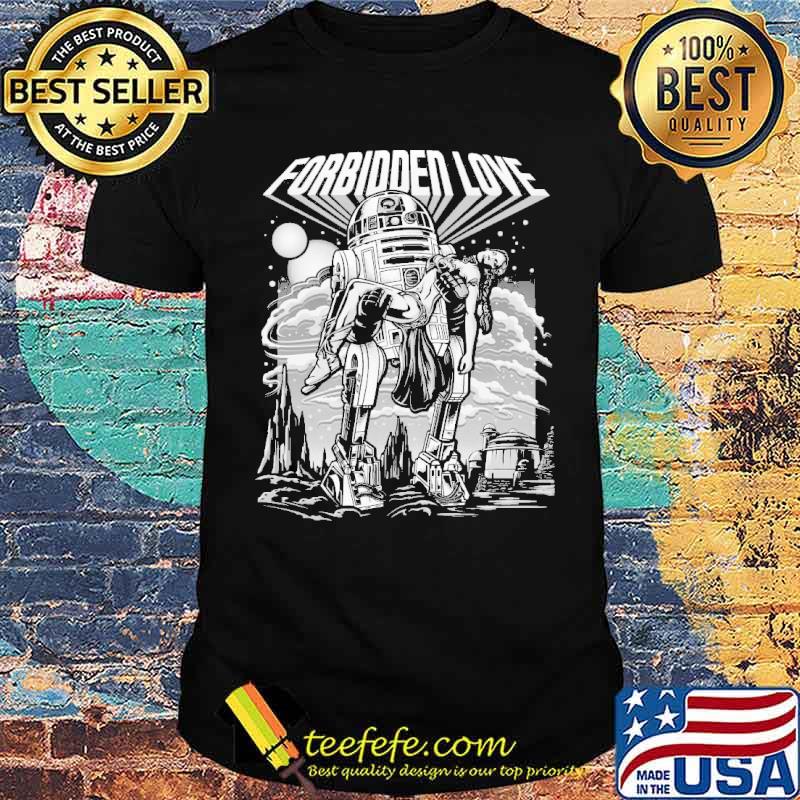 Forbidden Love Princess Leia R2-D2 robot Star Wars shirt