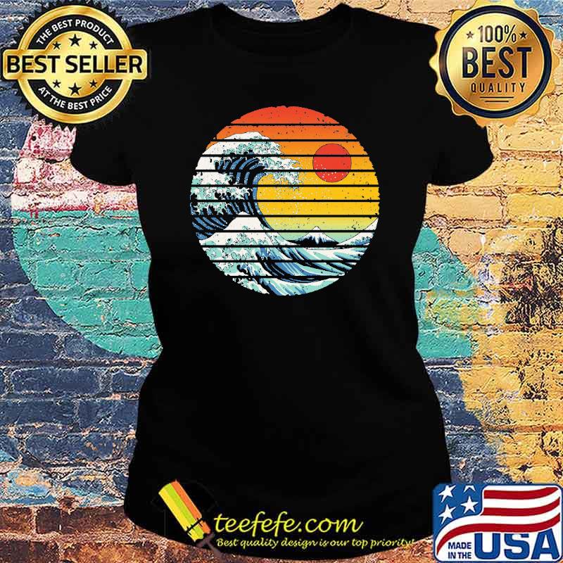 Freak Wave Sunset Vintage Shirt Ladies tee Freak Wave Sunset Vintage Shirt Ladies tee