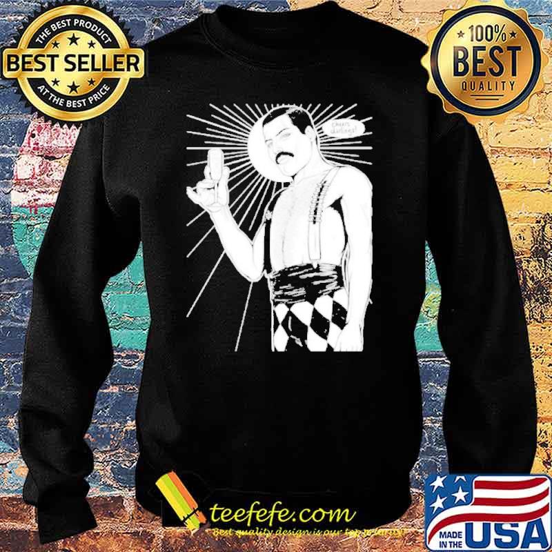 Freddie Mercury cheers darlings s Sweater Freddie Mercury cheers darlings s Sweater