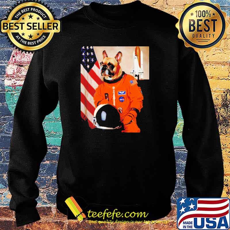 French Bulldog Astronaut American flag s Sweater French Bulldog Astronaut American flag s Sweater