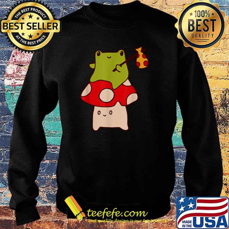 Frog Mushroom Kawaii Cottagecore Aesthetic T-Shirt Sweater Frog Mushroom Kawaii Cottagecore Aesthetic T-Shirt Sweater