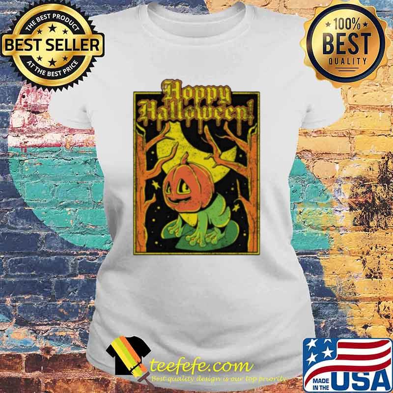 Frog pumpkin hoppy halloween s Laides tee Frog pumpkin hoppy halloween s Laides tee