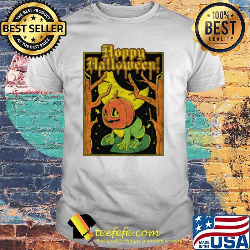 Frog pumpkin hoppy halloween shirt Frog pumpkin hoppy halloween shirt