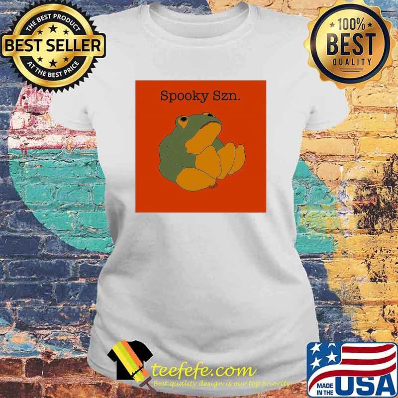 Frog Spooky Szn Smooches s Laides tee Frog Spooky Szn Smooches s Laides tee