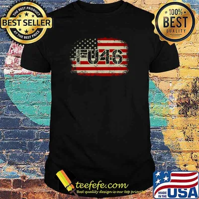 FU 46 Vintage Old American Flag Biden Patriots FU46 T-Shirt