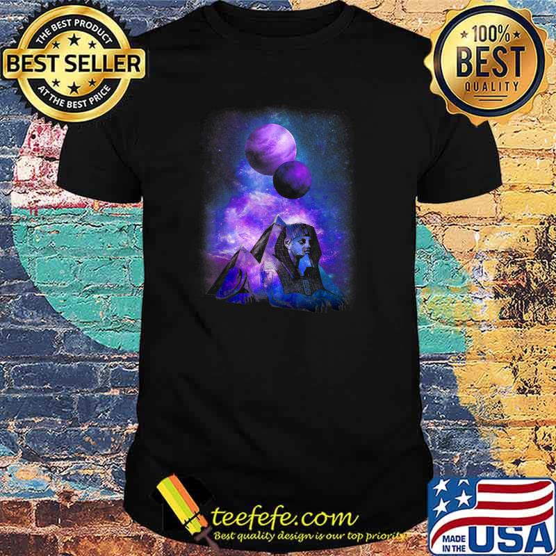 Funny galaxy Great Sphinx Of Giza Ancient Egyptian Psychedelic T-Shirt