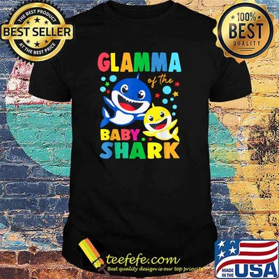 Funny glamma Of The Baby Shark Birthday Kids T-Shirt