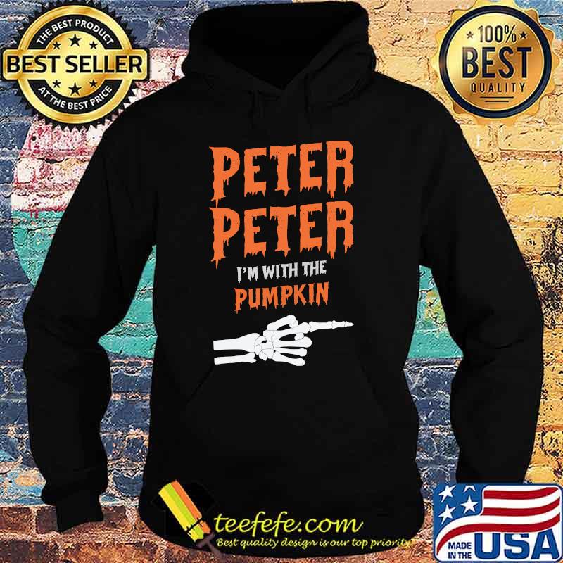 Funny peter i'm with the pumpkin Distressed bond hand Halloween T-s Hoodie Funny peter i'm with the pumpkin Distressed bond hand Halloween T-s Hoodie