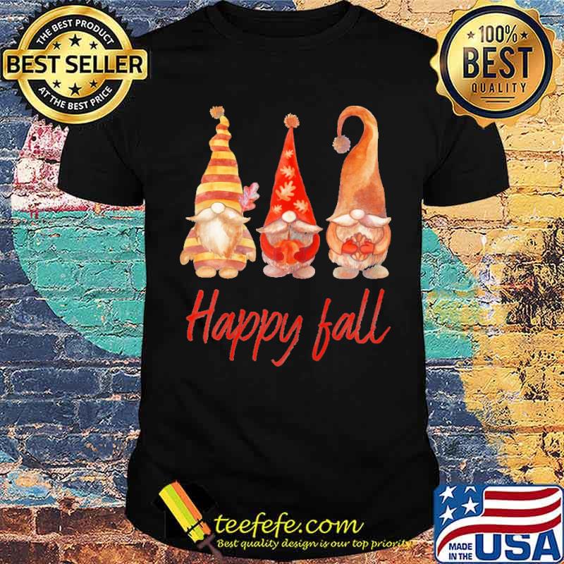 Garden gnome happy fall Christmas shirt