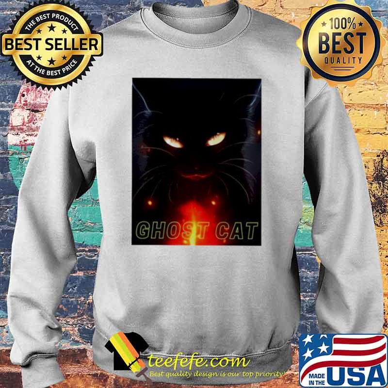 Ghost cat black Halloween s Sweater Ghost cat black Halloween s Sweater