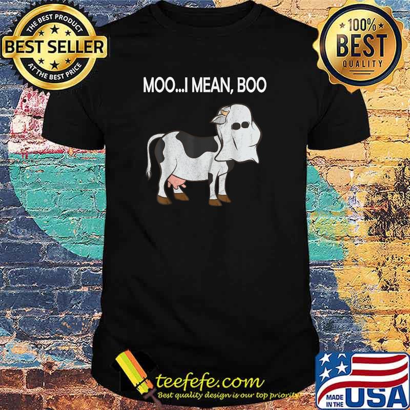 Ghost Cow Moo I Mean Boo T-Shirt