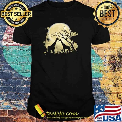 Giraffe Queen Of The Dark Moon Shirt