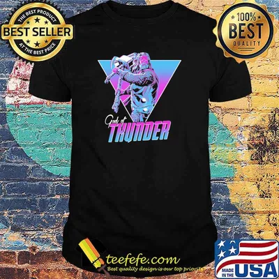 God of thunder avenger retro shirt