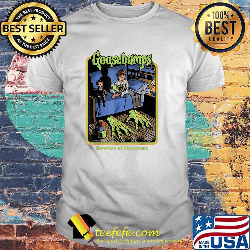 Goosebumps Logo and beware of monsters halloween Characters T-Shirt