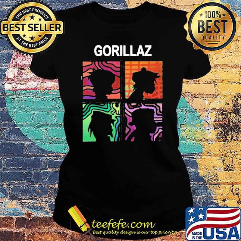 Gorillaz Silhouette Four Demon Days s Ladies tee Gorillaz Silhouette Four Demon Days s Ladies tee