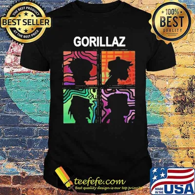 Gorillaz Silhouette Four Demon Days shirt