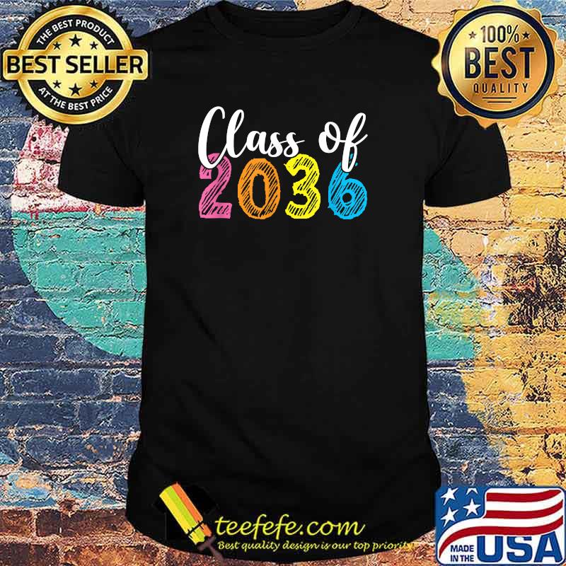 Graduation Class Of 2036 Grow With Me Pre-k Kindergarten T-Shirt