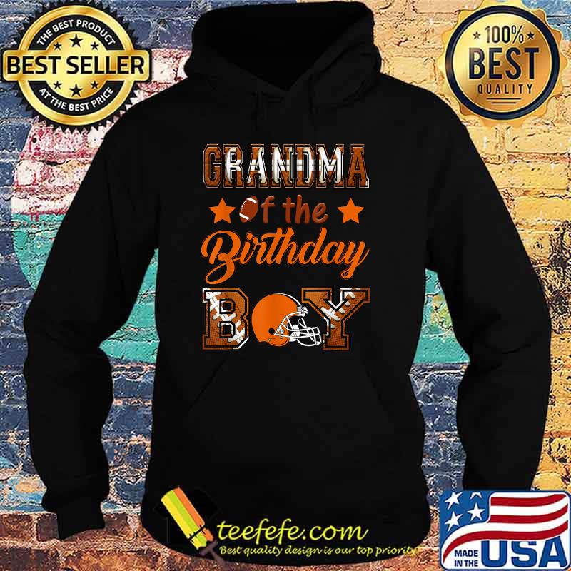 Grandma of the Birthday Boy Football Lover Family Matching T-Shirt Hoodie Grandma of the Birthday Boy Football Lover Family Matching T-Shirt Hoodie