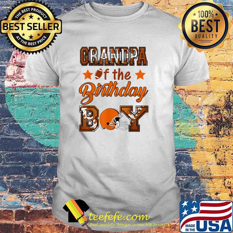Grandpa of the Birthday Boy Football Lover Family Matching T-Shirt