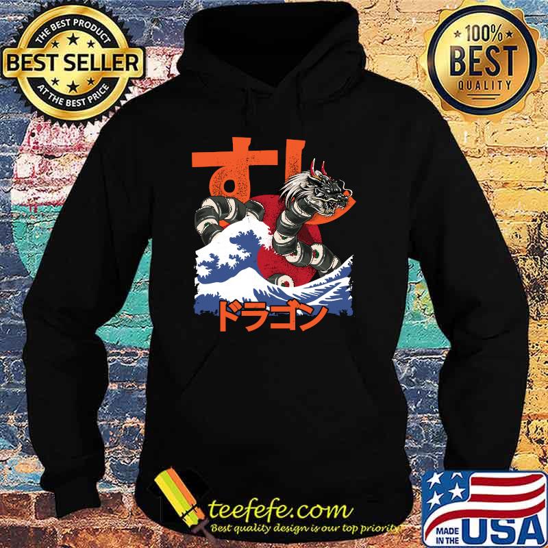 Great Sushi Dragon Kawaii Dragon Anime Sushi Japanese Food T-Shirt Hoodie Great Sushi Dragon Kawaii Dragon Anime Sushi Japanese Food T-Shirt Hoodie