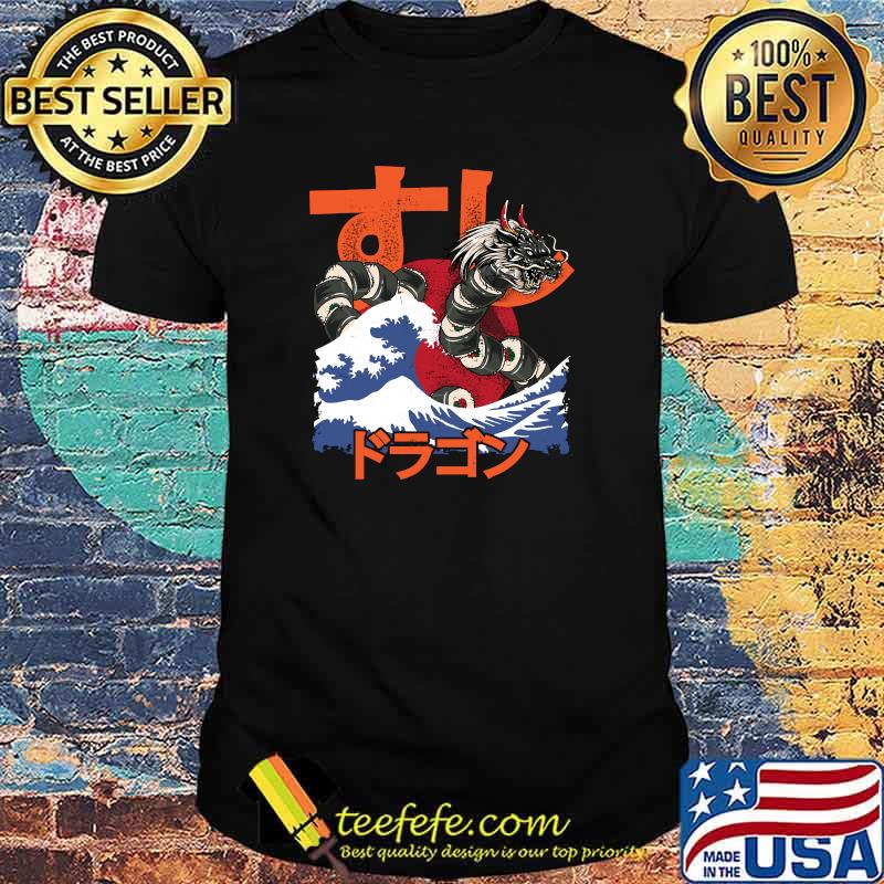 Great Sushi Dragon Kawaii Dragon Anime Sushi Japanese Food T-Shirt