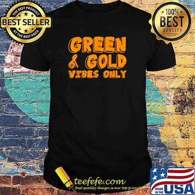 Green and Gold Game Day Group for High School Football T-Shirt