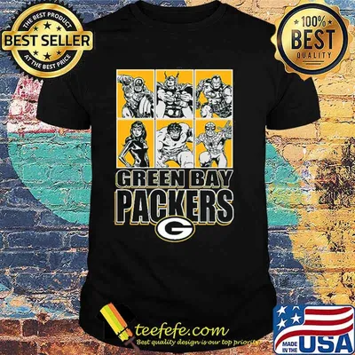 Green Bay Packers Disney Marvel Avengers Line-Up shirt
