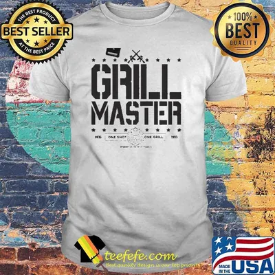 Grill master One Shot One grill charlie dont surf tactic cool koszulki dla niego shirt