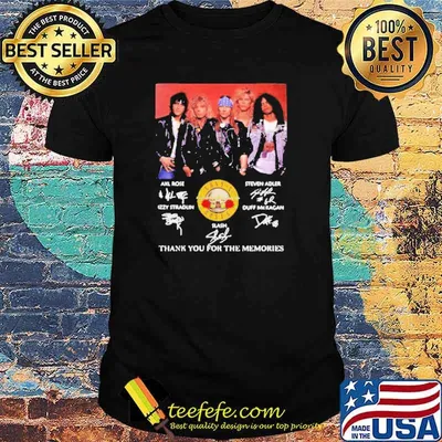 Guns N ‘Roses thank you for the memories shirt