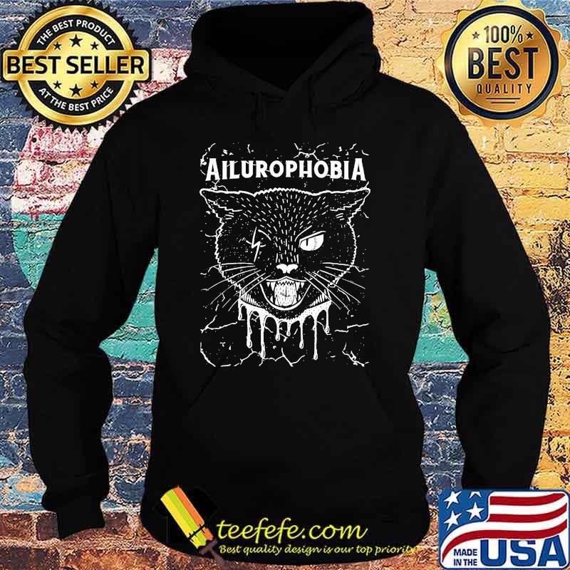 Halloween Fear of cats Ailurophobia T-Shirt Hoodie Halloween Fear of cats Ailurophobia T-Shirt Hoodie